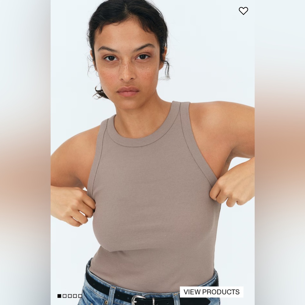 RIBBED TANK TOP
